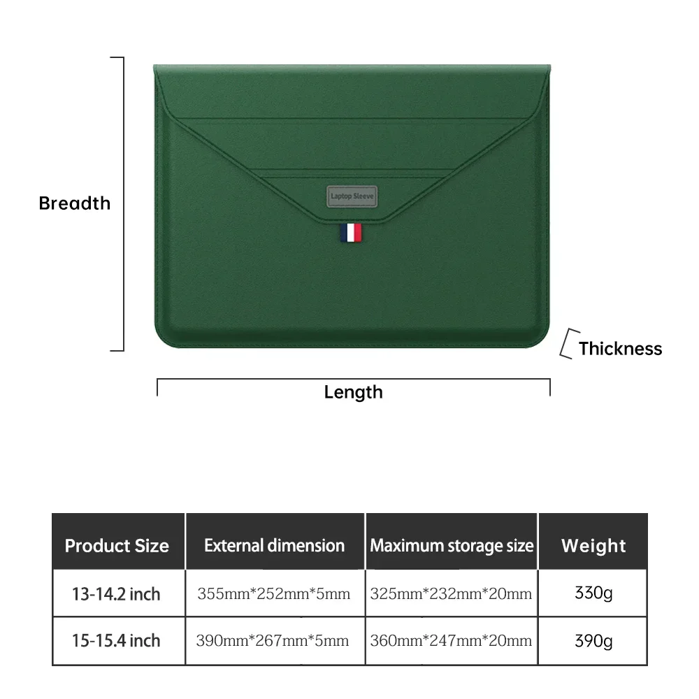 Laptop Sleeve Case for MacBook 2024 M3 Air 15 Case Model A3114 M2 13 14 15.3 16 Inch Mouse Pad Envelope with Cable Storage Bag
