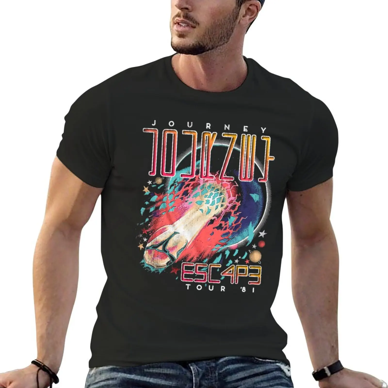 

Escape Tour 81 Journey T-Shirt boys whites graphic tee shirt graphic tee shirt men