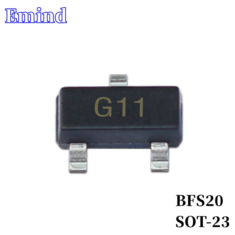 

200/500/1000/2000/3000 шт. BFS20 SMD транзистор SOT-23 след G11 Silkscreen тип NPN 20 В/25 мА биполярный усилитель транзистор