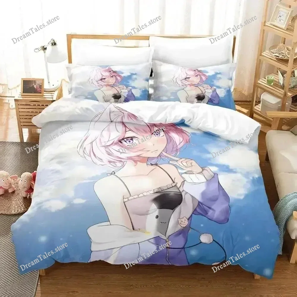 

3D Printed Anime Nyatasha Nyanners Bedding Set Boys Girls Twin Queen Size Duvet Cover Pillowcase Bed Kids Adult Home Textile369