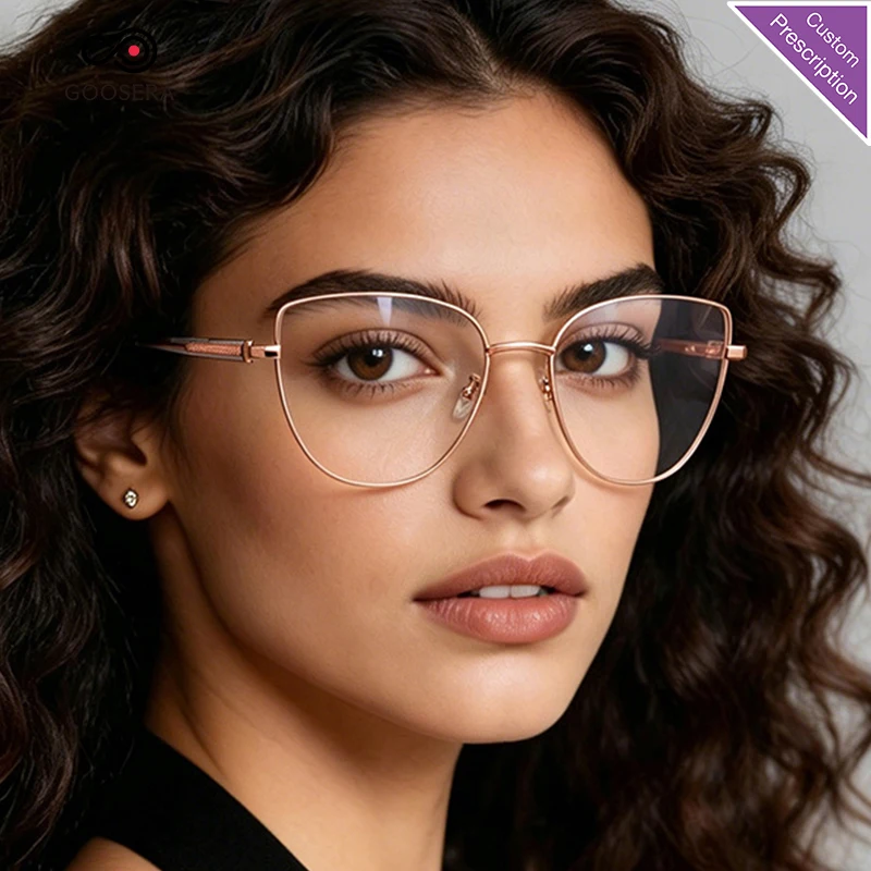 Fashion Prescription Reading Glasses Women Anti Blue Ray Computer Eyeglass Frame Optical Lenses Lunettes De Lecture Magnifier
