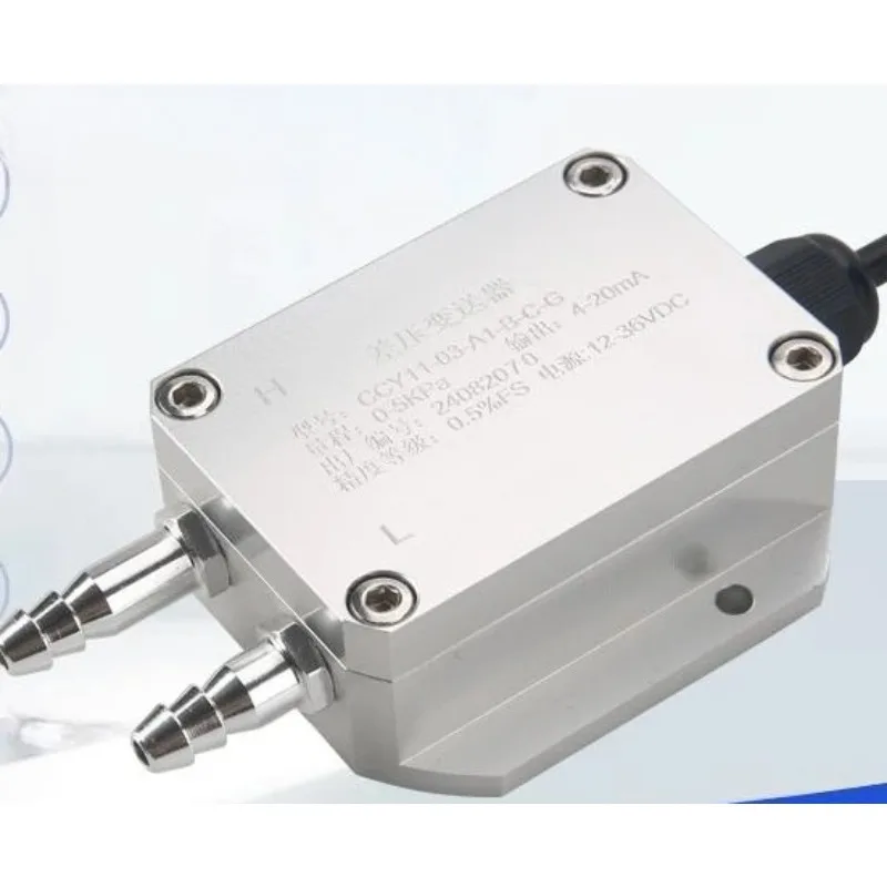 Sensor Cleanroom Digital Aluminum Alloy Negative Pressure Transmitter, High Precision Stable Signal Professional Measuring