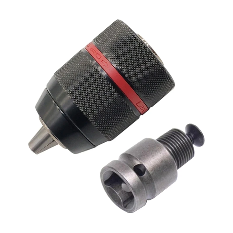 Heavy Duty 1/2-20UNF 1.5-13mm Keyless Drill Chuck Shank/SDS-Socket Square Female Adapter Hardware Tool DropShipping