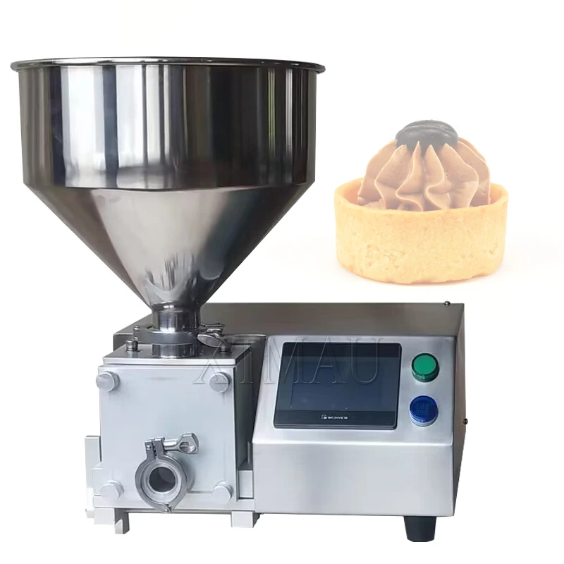 

Stainless Steel Automatic Donut Bread Cake Jam Cheese Cream Filling Injection Machine For Puff