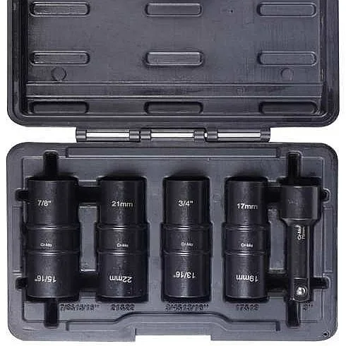 5pcs Professional Impact Wheel Protector Socket Set Cr-Mo Steel Anti-Scratch Sockets