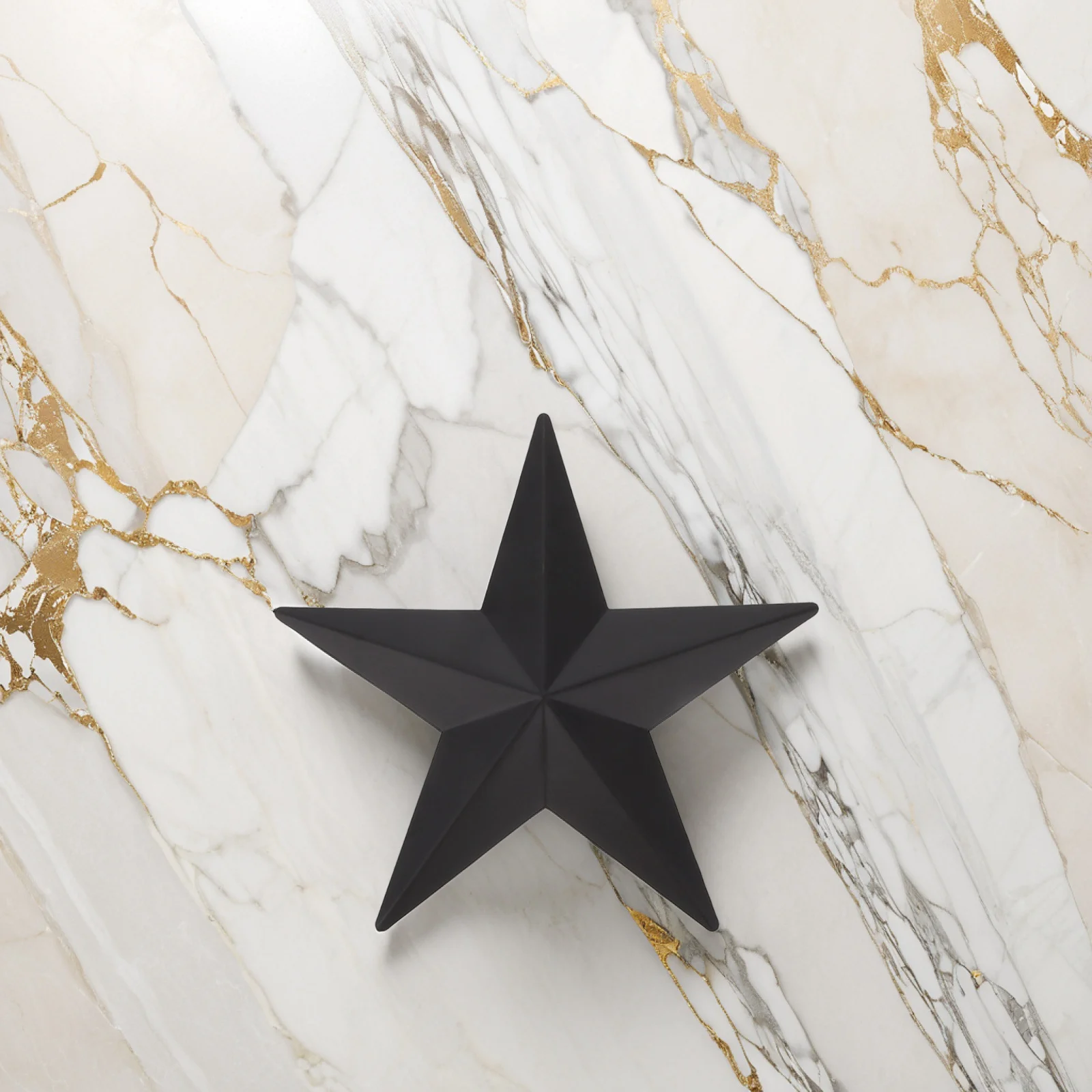 

3D Iron Star Wall Decor Black Rustic Metal Barn Art Hanging Ornament For Farmhouse Western Home Bathroom Vintage Country Pendant