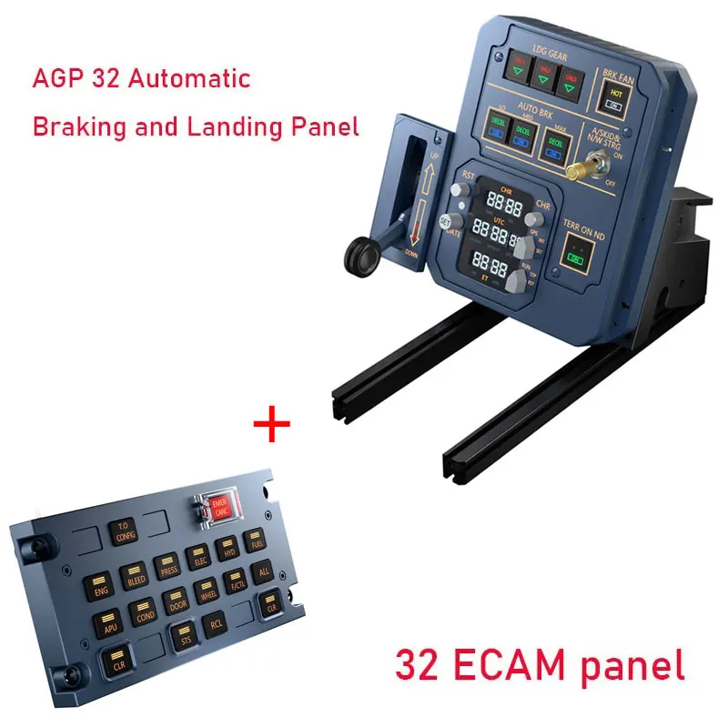 

WINWING 32 ECAM Flight Simulation игровая панель управления/AGP 32 Металлическая посадочная панель с автоматическим тормозным отключением для Xplane MSFS