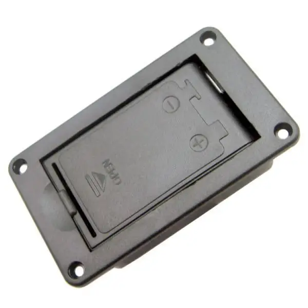 Guitar Battery Compartment Cover 9V Box for Bass Active Pickup Electric Guitar Replacement Part Plastic Accessory