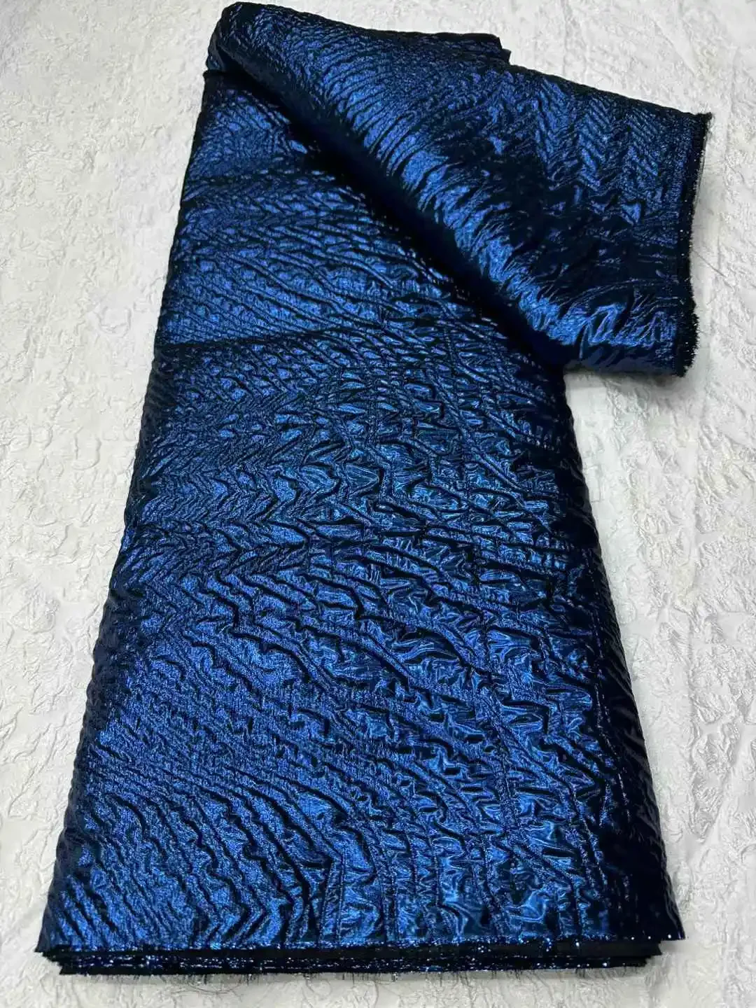 

NEW African Brocade Lace Fabrics Nigerian Damask 2025 Latest French Jacquard Gilded Women Lace for Wedding Dresses Sewing SZ756