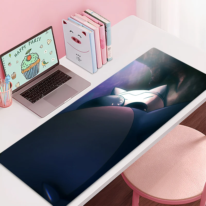 Gaming Mousepad P-Pokemons P-Pikachus Anime Mouse Mat Office Gamer Computer Mouse Pad HD Print Large Desk Mat PC Anime Mousepad