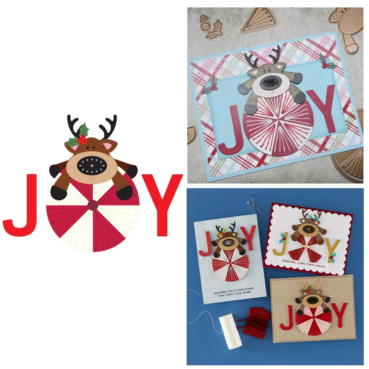 

Christmas 2025 Peppermint Prancer Metal Cutting Dies For DIY Decorating Scrapbook Paper Card Album Embossing Craft Cut Die New