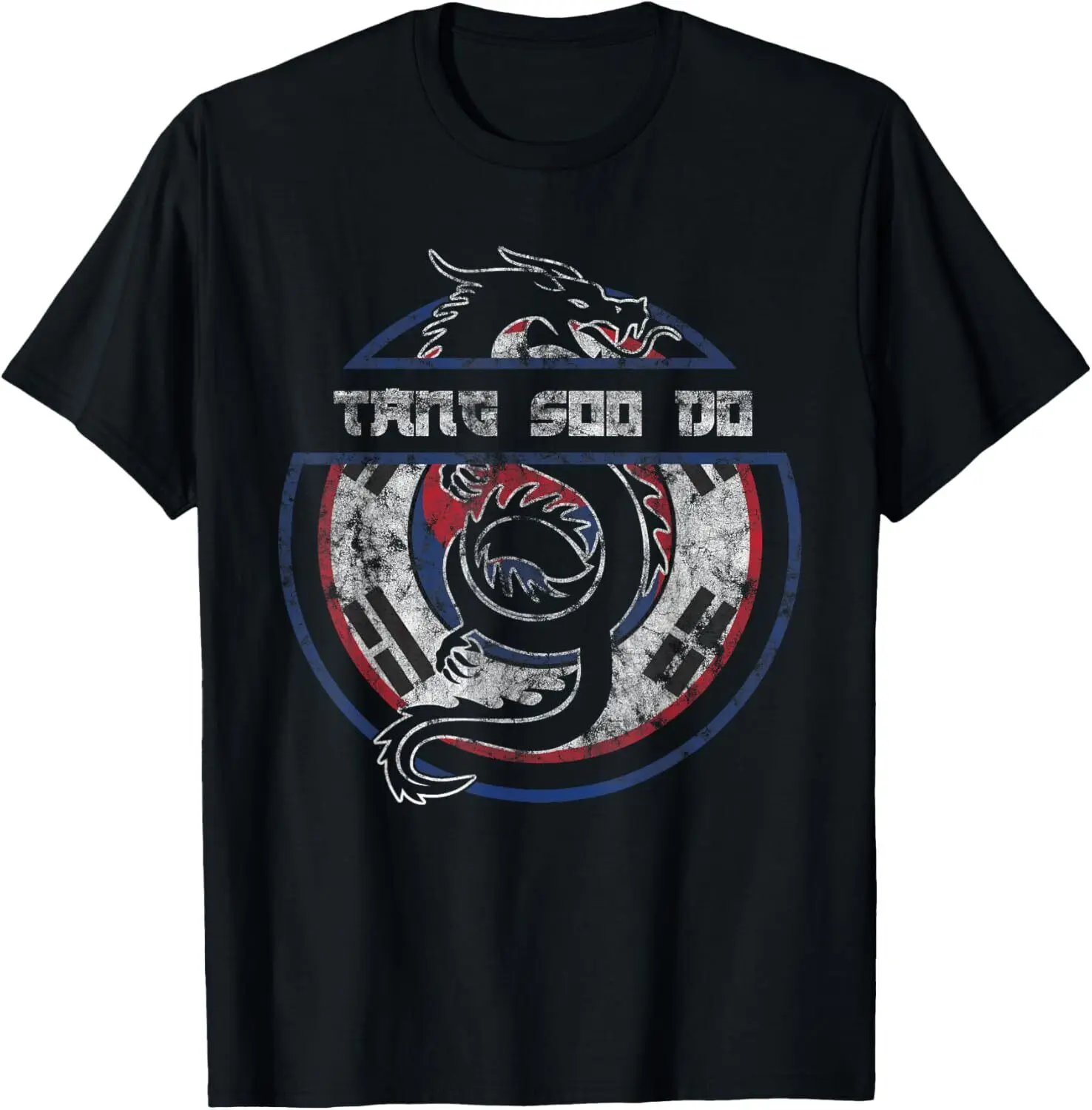 NEW! Martial Arts Gift Dragon Korean Flag Self-Defense T-Shirt - MADE IN USA