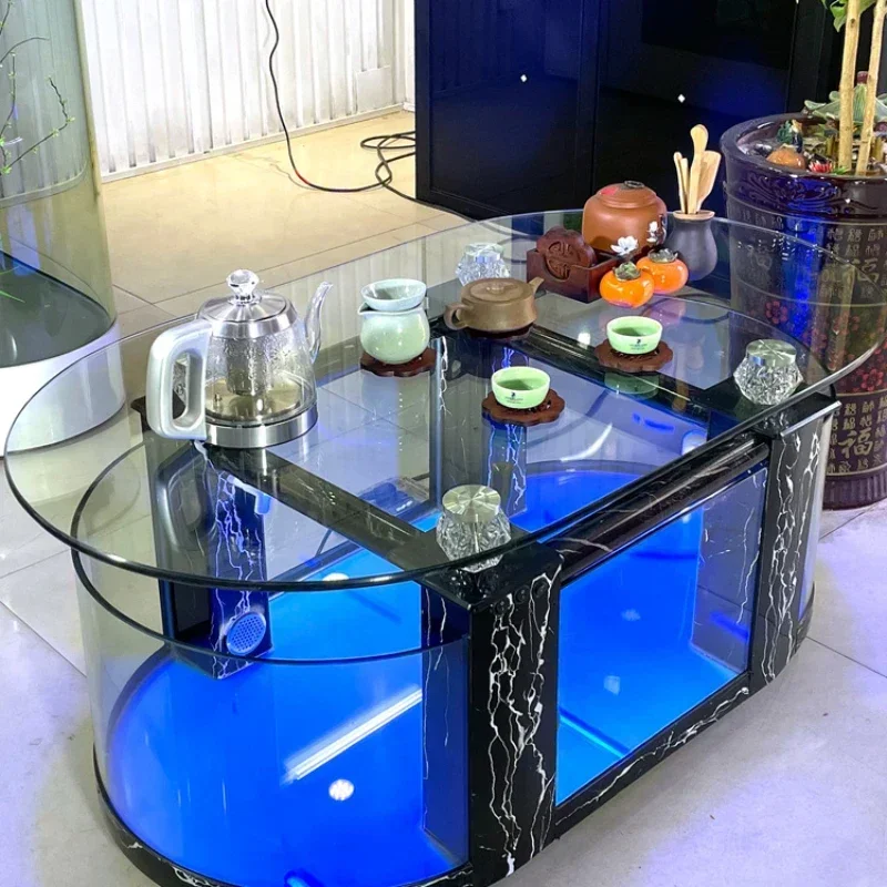 

Aquarium Glass Household Desk Turtle Jar Medium TV Cabinet