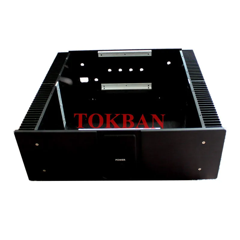 Tokban Audio WA30 440*150*410mm cała aluminiowa obudowa wzmacniacza klasy z radiatorem DIy obudowa skrzynka Amp domowego