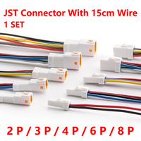 2P 3P 4P 6P 8P 0.6MM Waterproof Wire Connector Plug Male And Female Socket With Cable JST Connectors