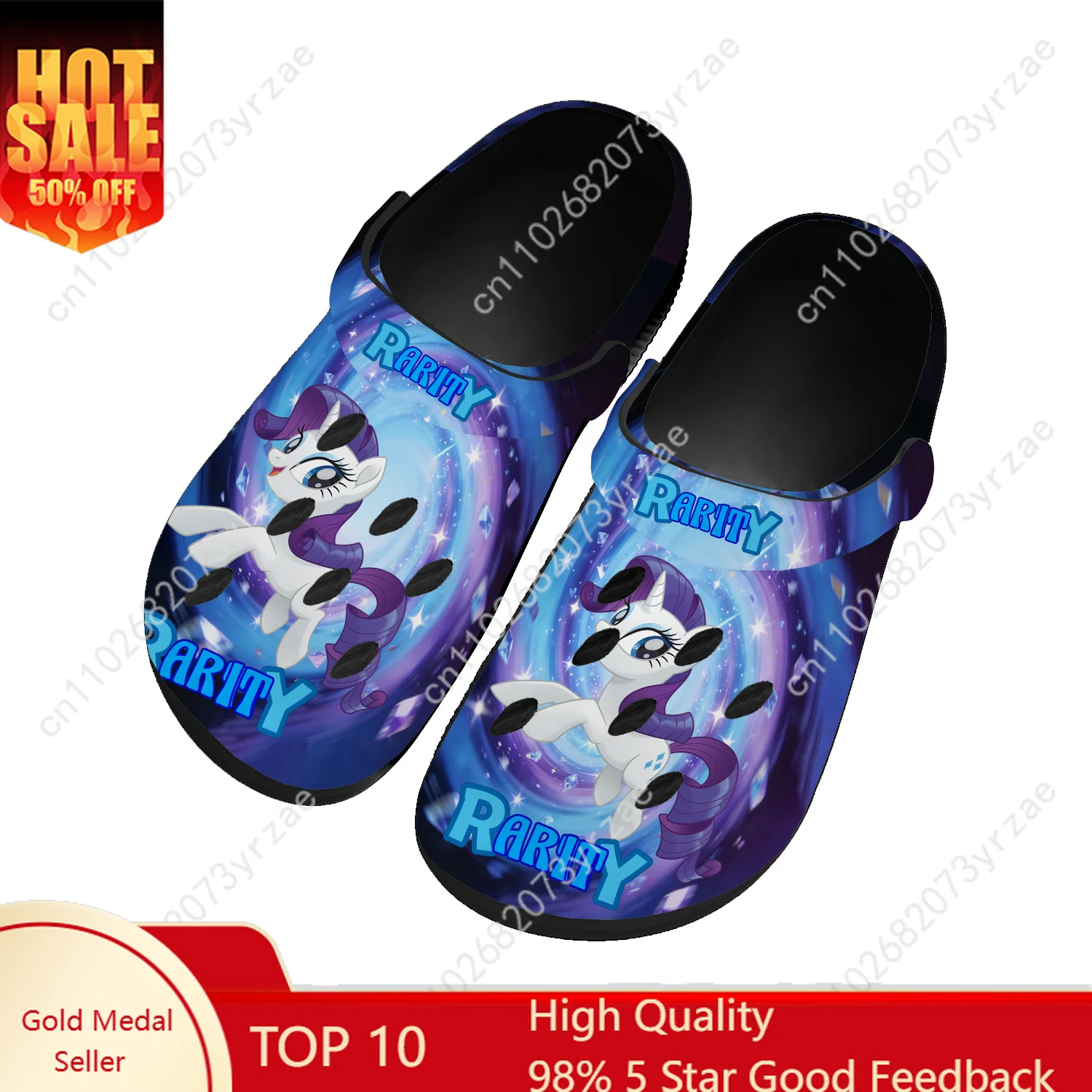 

Rarity Home Sandal Man Woman Water Shoes My Little Pony Friendship Is Magic Fashion Custom Slippers Cosplay Footwear