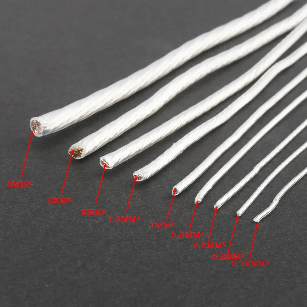 10mAudiocrast High Purity Silver Plated 6N OCC Wire Copper Cable For Hifi Audio DIY Amplifier Headphone Speaker cable