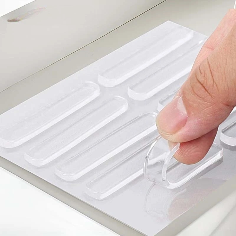 1set Self-Adhesive Anti Slip Bumpers Feet Pads Damper Buffer Cabinet Tables Door Silicone Furniture Stop Muffler Wall Protector
