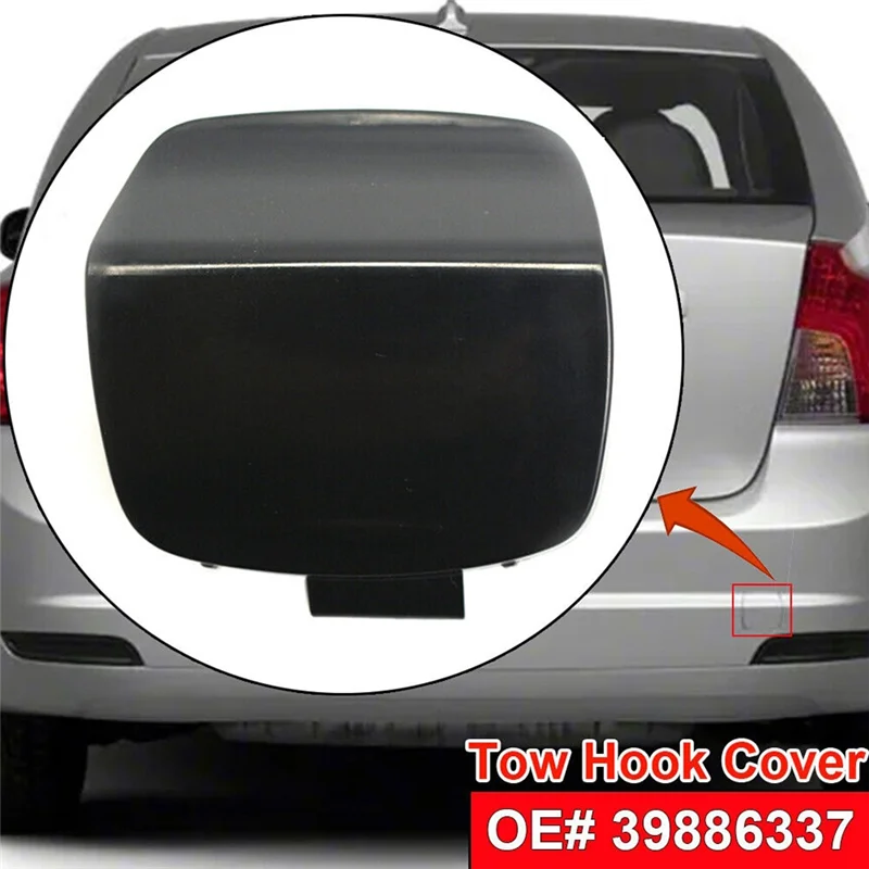 Homeshopping المصد الخلفي سحب هوك غطاء غطاء غطاء 39886337 يناسب فولفو S40 2008-2012 استبدال الملحقات