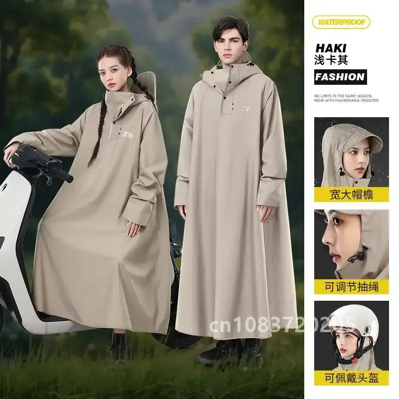 

Motorcycle Raincoat Long Full Body Rainstorm Proof Poncho Women Men's Thick Cycling Rain Coat Hiking Camping Rainwear Rain Gear