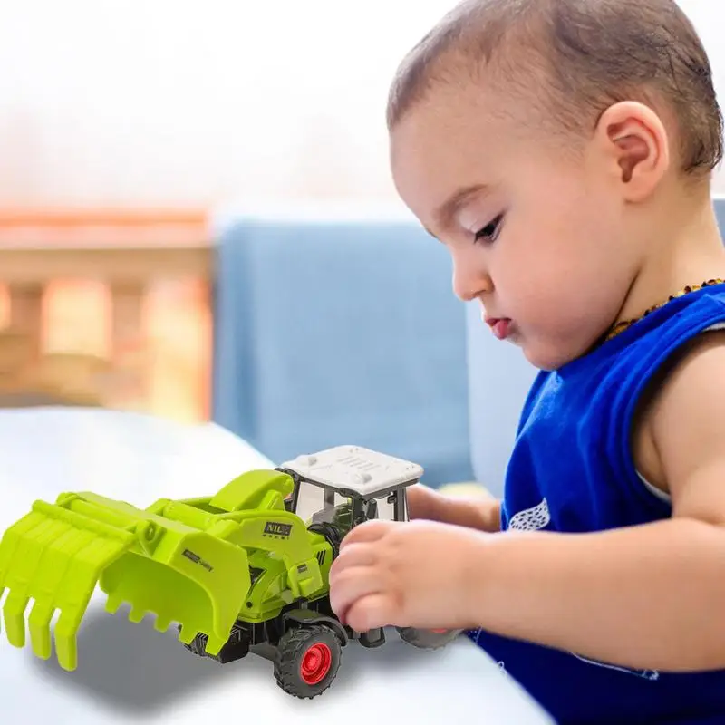 Realistic Forklift Pull Back Toy Cars Educational Pull Back Warrior Engineering Vehicle Model Push And Go Mini Car Toys For Kids