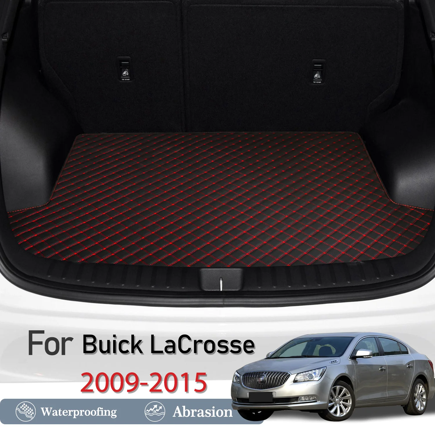 

New Artificial Leather Car Trunk Mat Rear Trunk Cargo Protective Mat Car Interior Accessories For Buick LaCrosse 2009-2015