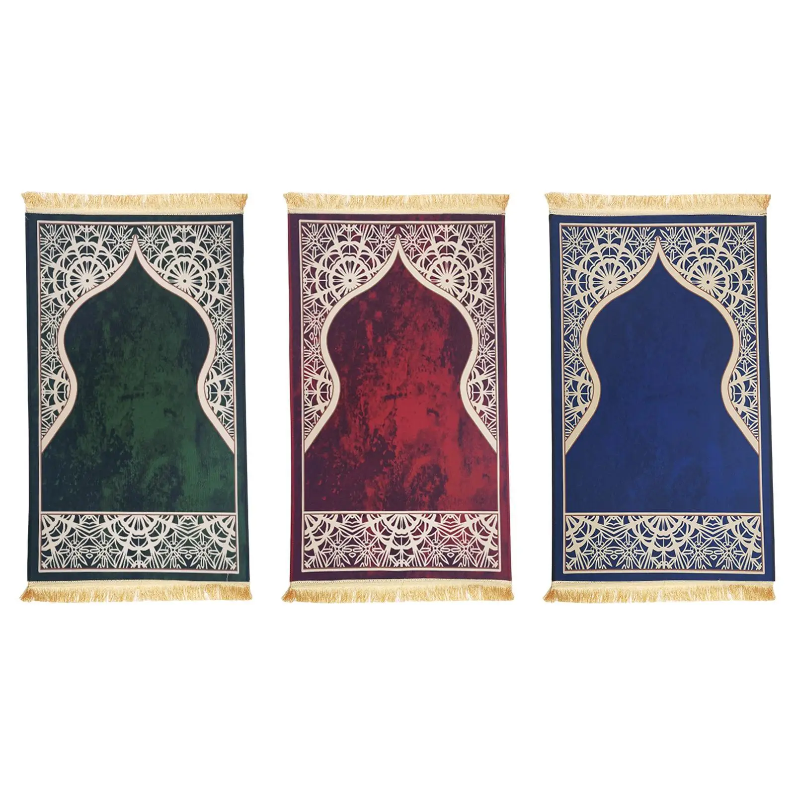

Muslim Prayer Rug Eid Mat Portable Islamic Carpet for Temple Hallway Bedside