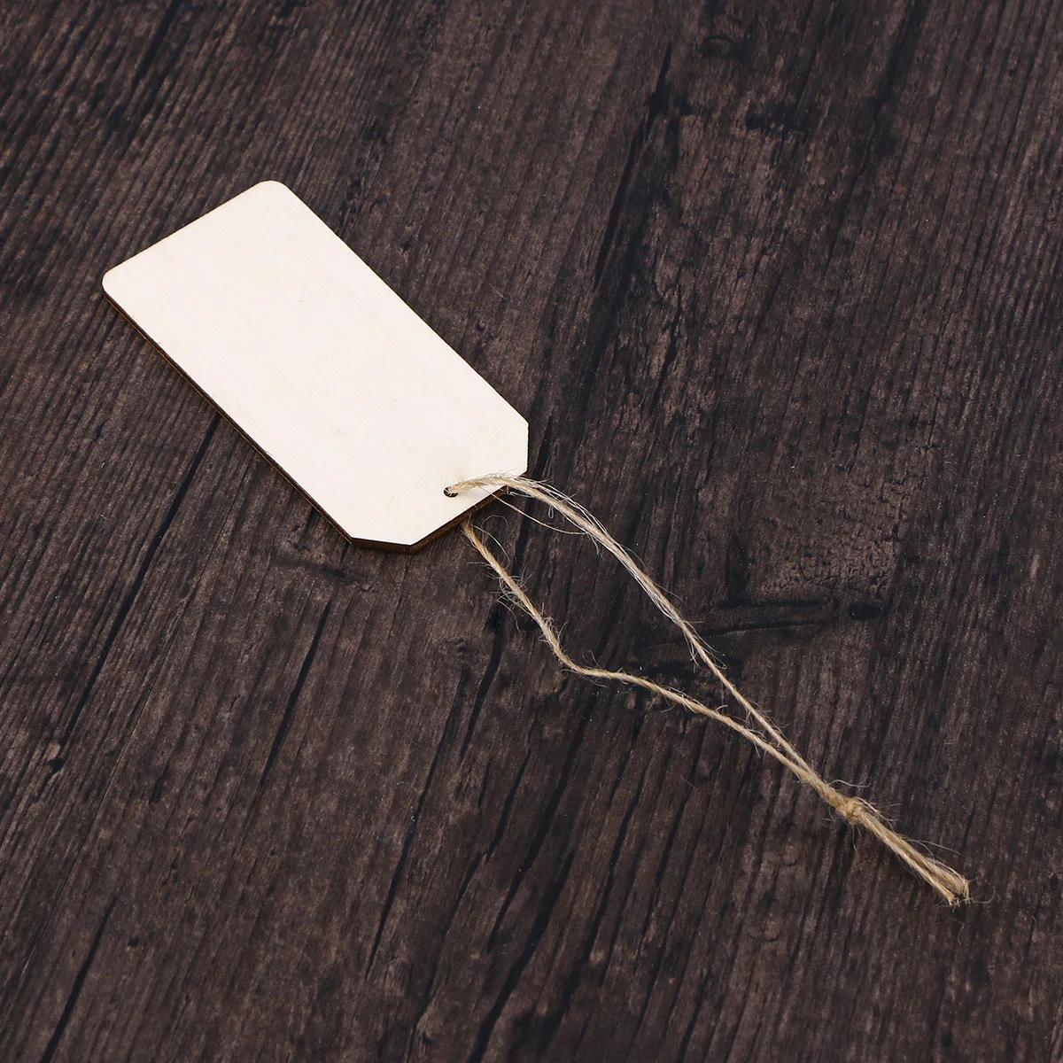 

10pcs Blank Wooden Hanging Tags Rectangular Wood Tags For Decoration Crafts Diy Party Classroom Sign Making 80X40Mm