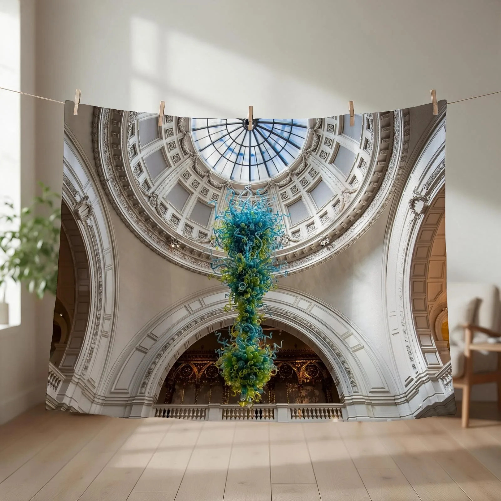 V&A Museum Throw Blanket couch cozy soft plush fuzzy picnic outdoor blanket