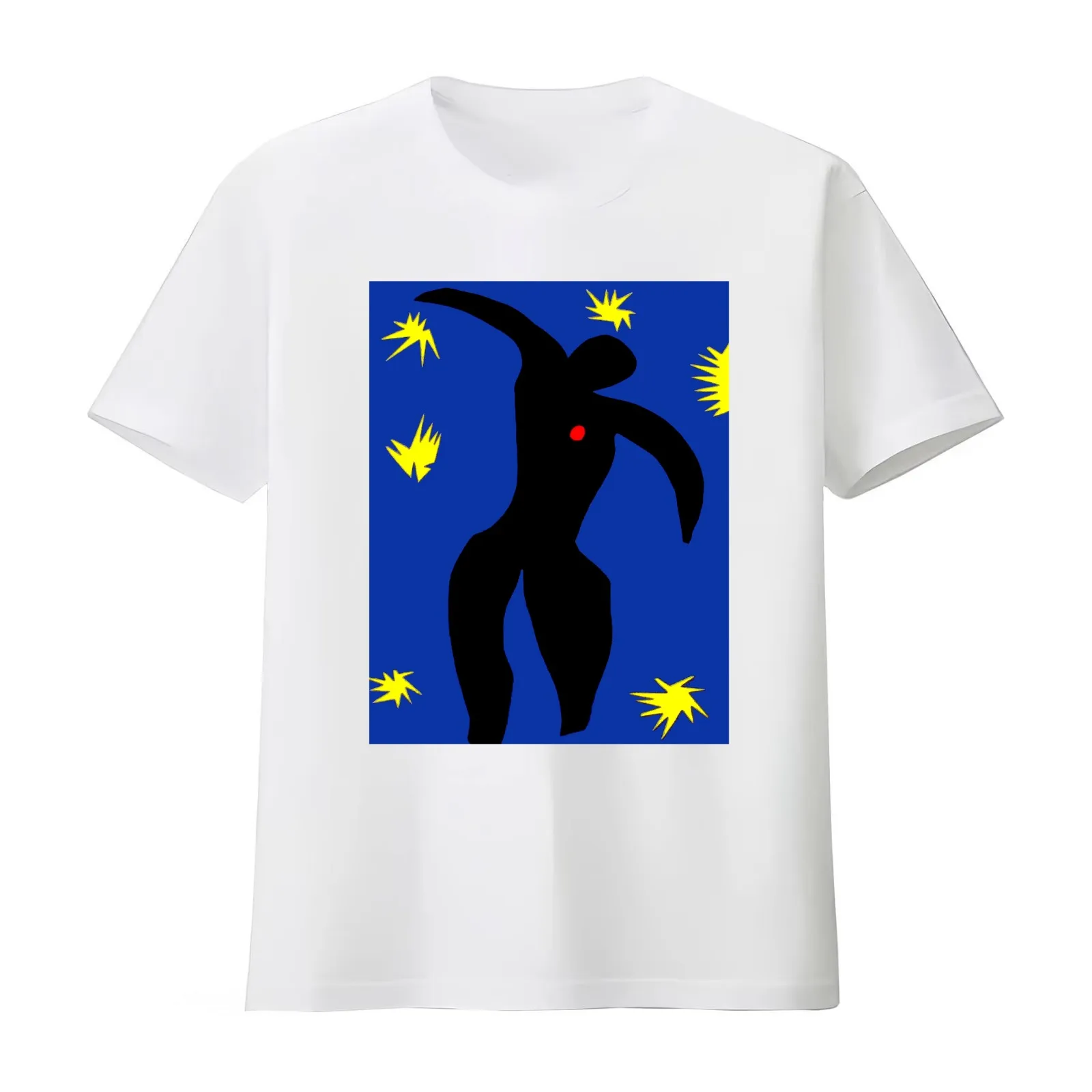 Icarus ; Vintage Abstract Henri Matisse Print T-Shirt Summer Casual Cotton Tee Oversized Streetwear Tops Unisex Men Women
