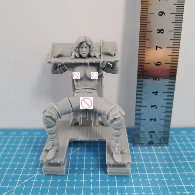 Yennefer ingossato Fai da te Figura in resina Scala 1/24 Kit modello assemblato Smontato Diorama Non verniciato Figurine Giocattoli per hobby