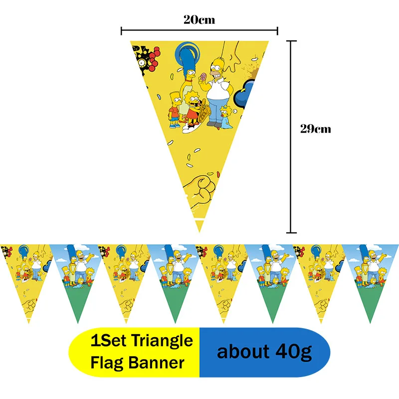 Das Simpsons Happy Birthday Party Dekorations- und Tischgeschirr-Set, bestehend aus Teller, Bechern und Servietten mit Cartoon-Motiven, ist praktisch, langlebig und ein Bestseller. – Detail 13