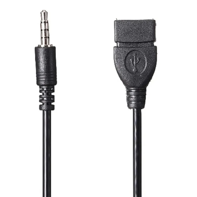 Converter Aux Cable Cord For Car MP3 Speaker U Disk USB flash for Jeep Cherokee Comanche Commander Commando Compass Dispatcher