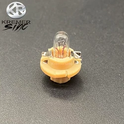 10pcs T5 Bulbs Lamps for Audi Mercedes Benz BMW Opel Volvo Dashboard Instrument 12V 1.5W Yellow Base Car Interior Bulb LED