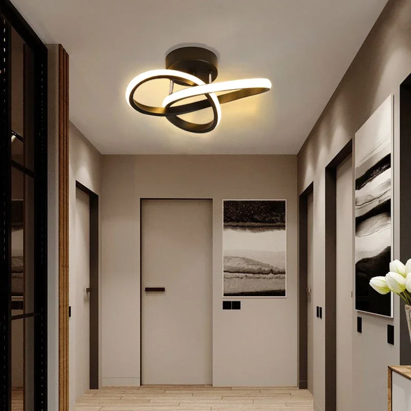 Imagem -02 - Modern Led Ceiling Light Lâmpadas Led Iluminação Lustre Corredor Escada Corredor Varanda Vestiário Entrada Hotel Corredor Home Decor