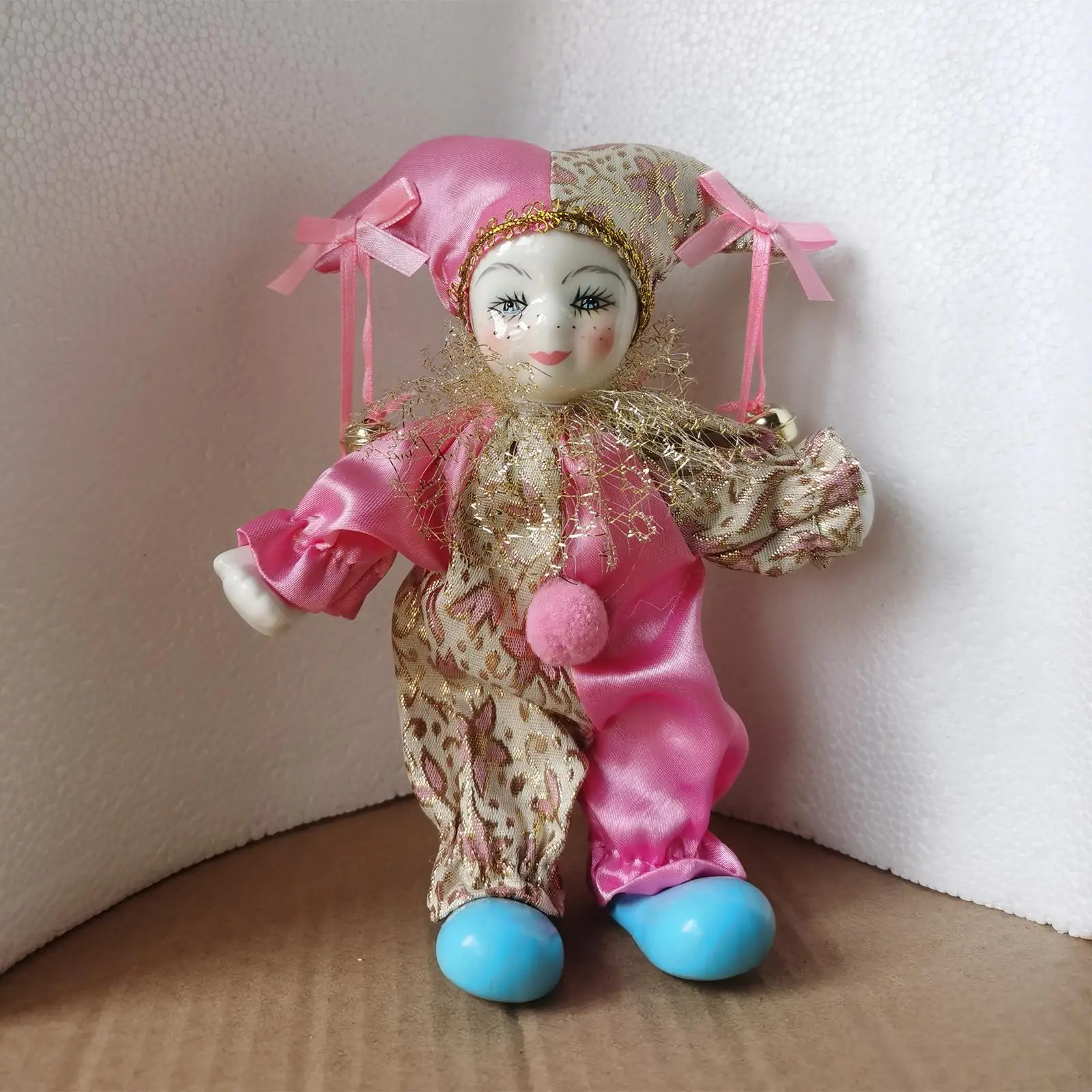 7 inch Triangel Doll with Costume Vintage Collectible for Art Craft Birthday