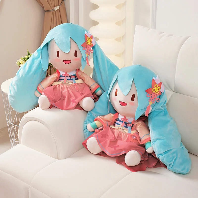 New Style Anime Original Miku Fufu Plush Toys Preciality Collection SEGA Hatsune Miku Spring Onion stuffed Dolls Toys Kids Gift