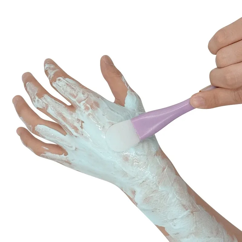 Cepillo de máscara Facial de silicona de doble cabezal, raspador de limpieza F ace, película de barro tipo Daub, cepillo especial, herramienta de belleza