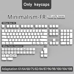 Teclas XDA para teclado mecánico, teclas PBT, francés, alemán, español, británico, Abnt2, diseño ISO, sublimación, ES DE FR, BR