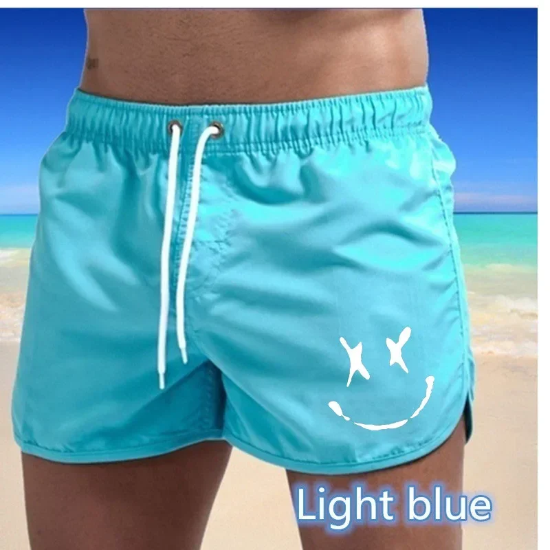 Summer Shorts Men Swim Trunks Quick Dry Board Shorts Bathing Suit Breathable Drawstring With Pockets Surfing Beach Sweat Pants