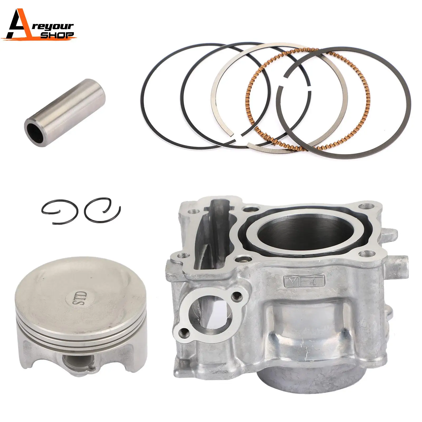 Areyourshop Cylinder Piston Gasket Kit 58mm For Yamaha NMAX 125 / MBK Ocito Big Bore 155cc 2DP-E1311-10 Motor Parts