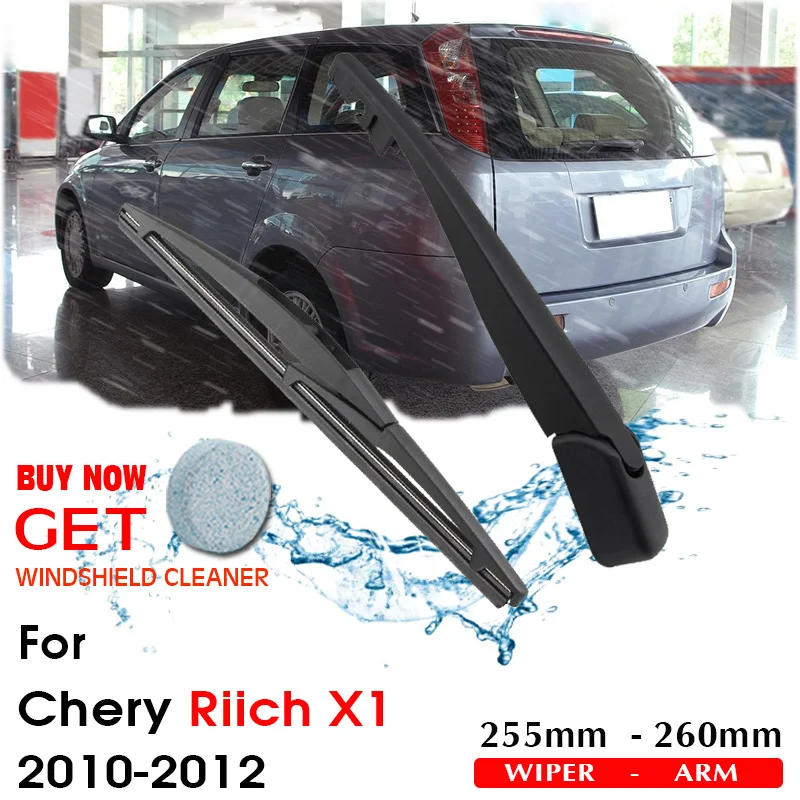 

Car Wiper Blade Rear Back Window Windscreen Windshield Wipers For Chery Riich X1 Hatchback 255mm 2010-2012 Auto Accessories