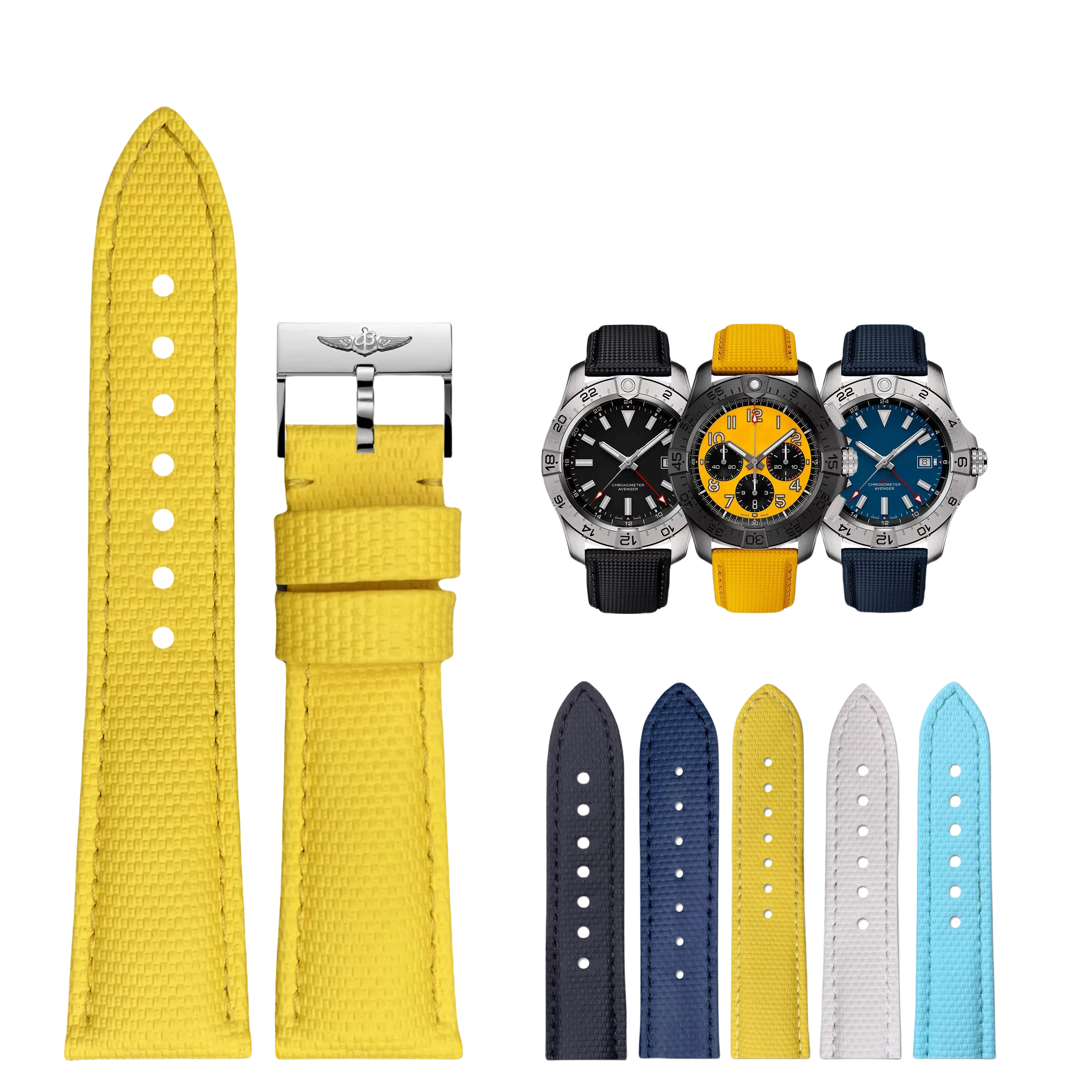 

FOR Breitling watch strap rubber watch strap