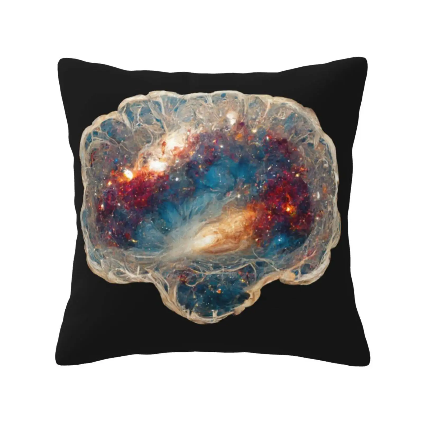 Galaxy Brain Soft Comfortable Pillowcase Brain Galaxy Galaxy Brain Brain Made Of Galaxies Fractal Bigbrainthreads Adhd