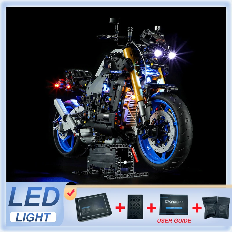

Комплект светодиодных фонарей «сделай сам» для LEGO 42159 Yamaha MT-10 SP (только светодиодный светильник, без модели блоков)