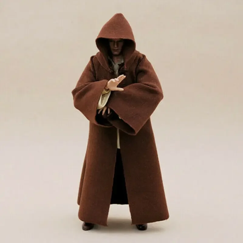 

[only robe]1:12 Scale Coffee Robe Cloak Model for 6" Body Doll (no Figure)