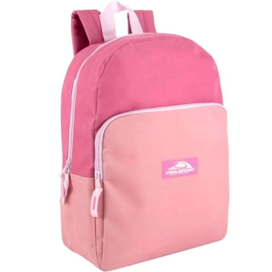 

15 Inch Backpack for Girls, Preschool, Elementary and Middle School Students Spacious Bookbag with Large Front Pocket, Adjustab