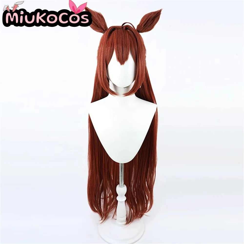 EN STOCK ьレト Daiwa Scarlet Navidad Cosplay Peluca Orejas y Cola MiukoCosplay Juego Umamusume: Pretty Derby Cosplay