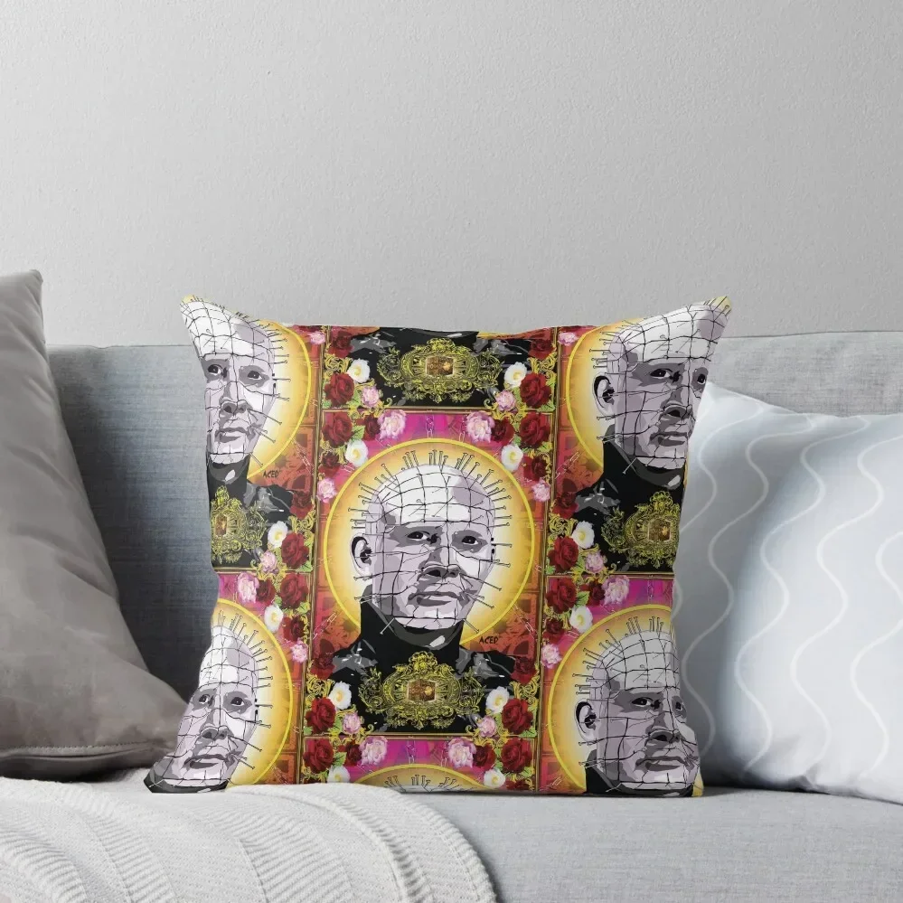 hellraisers pinhead Throw Pillow christmas ornaments 2025 luxury decor pillow