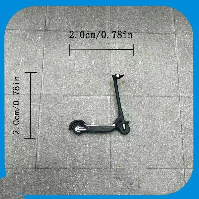 1:64 Maßstab Mini-Scooter Ausstellungsmodell Hochsimuliertes Diorama-Requisit Sammlerstück zur Szenengestaltung als Geschenk – Detail 9